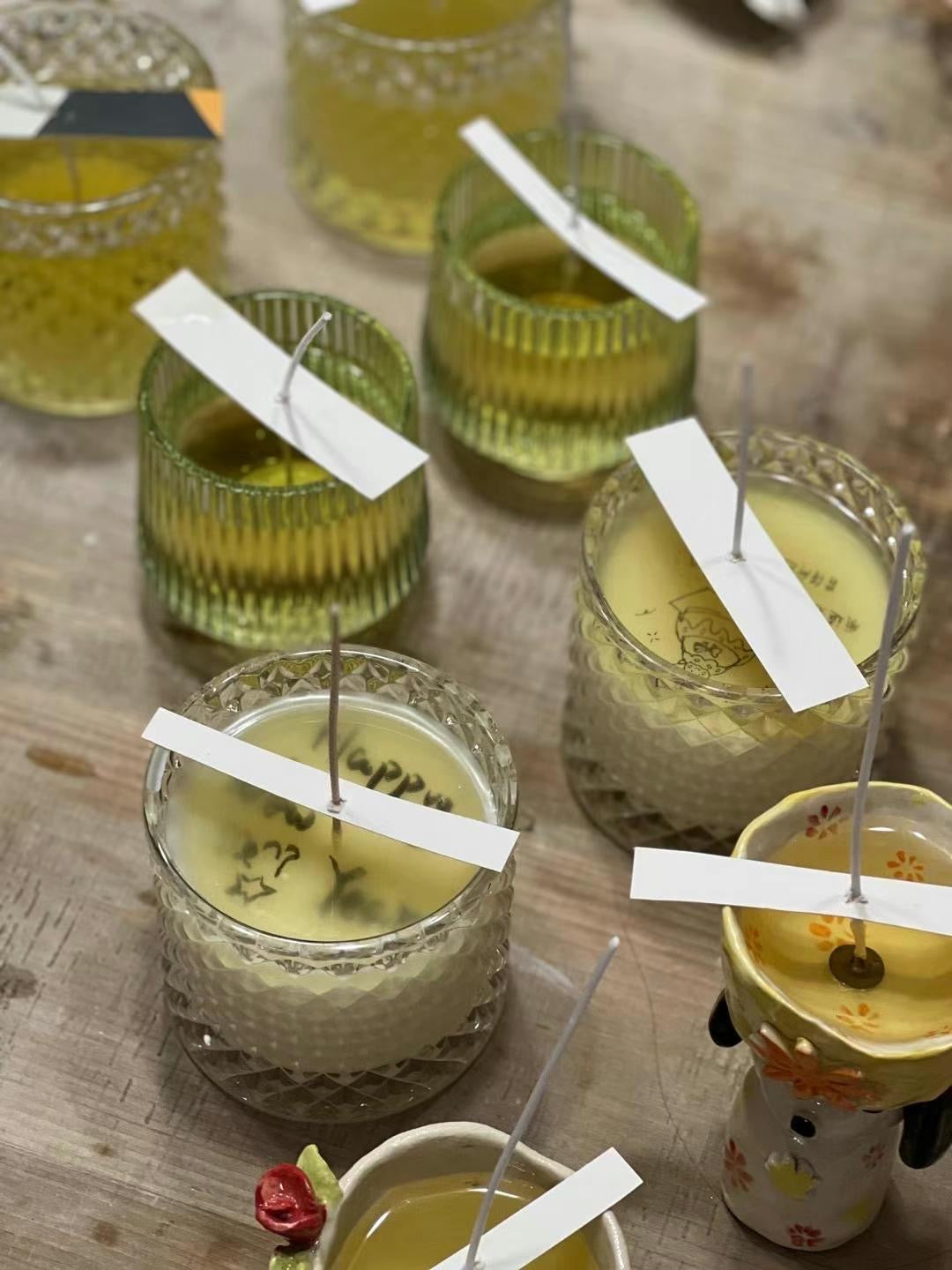 HANDMADE CANDLES WITH CONTAINER